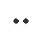 Polygonal Design Brushed Silver Studs Earrings for Women